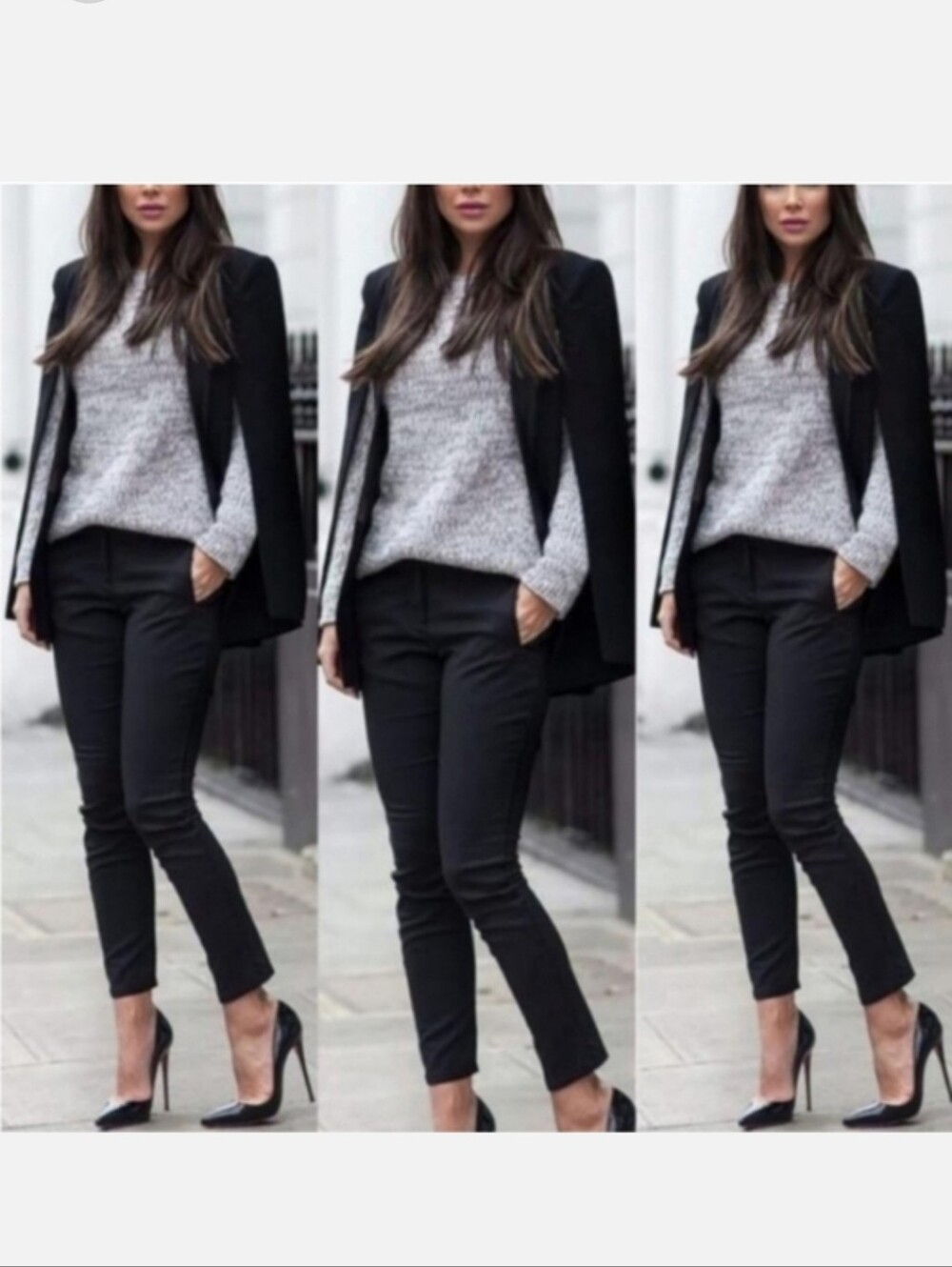 Zara Cape Blazer Jacket Black Size S - Picture 6 of 15